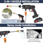 Cordless 21V High Pressure Washer with Nozzle