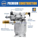 TOOLCY 3/4" Shaft Horizontal Pressure Washer Pump