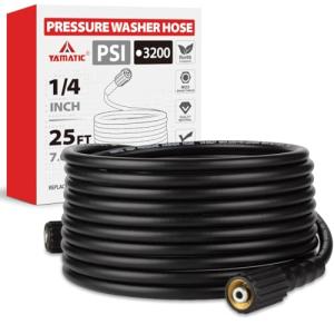 YAMATIC Kink-Free Pressure Washer Hose 25-100 FT