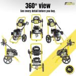 3100 PSI Petrol Pressure Washer for Cars & Patios