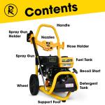 RocwooD 3190 PSI Petrol Pressure Washer 7HP