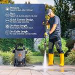 VonHaus 1600W Portable Pressure Washer with Accessories