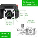 Triplex High Pressure Power Washer Pump 3.1 GPM 3000 psi 6.5 HP 3/4" Shaft fits Cat General AR