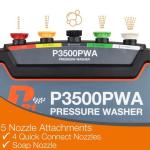 P1PE 3000psi Petrol Pressure Washer with Nozzles
