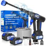 Cordless 6-in-1 Portable Pressure Washer with Batteries