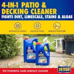 Jeyes 4-in-1 Power Cleaner for Patios and Decks