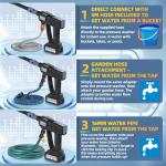 Portable Cordless Pressure Washer for Car and Patio