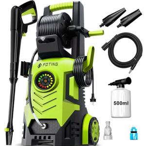 Adjustable Pressure Washer with Touch Screen & Foam Cannon