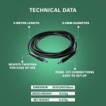 Bosch 6m Pressure Washer Hose for Aquatak