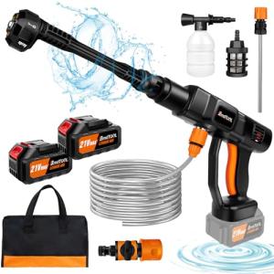 Portable Cordless Pressure Washer 652PSI with Accessories