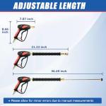 TOOLCY Adjustable Pressure Washer Gun with Nozzles