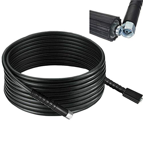 10m High Pressure Power Washer Hose Jet Pipe Wash M14 x M22 Thread 14mm for Car Washing Garden Cleaning