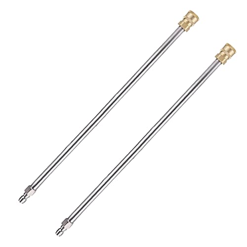 2-Pack Pressure Washer Extension Wands - Stainless Steel