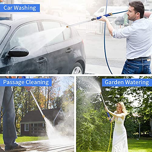 Hydro Jet Wand, Hillylolly High Pressure Wand, Portable Hydro Jet High Pressure Power Washer Gun, deep Jet Power Washer Wand, with Connection adapter and Nozzle, for Garden/Window/Car Cleaning, 44 CM