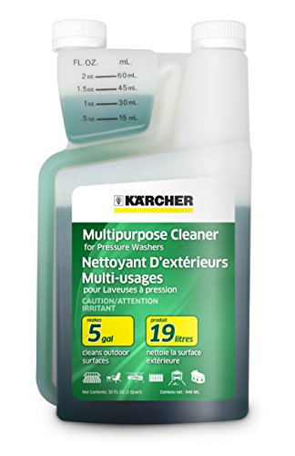 Kärcher Pressure Washer Multi-Purpose Cleaning Soap Concentrate – For All Outdoor Surfaces – 1 Quart