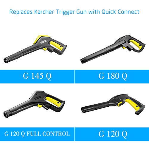 MOPEI Quick Release Trigger Gun and Wand Kit for Karcher Electric Pressure Washers from 2009 with Quick-Connect System 2100 PSI