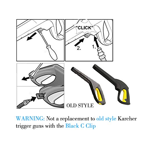 MOPEI Quick Release Trigger Gun and Wand Kit for Karcher Electric Pressure Washers from 2009 with Quick-Connect System 2100 PSI