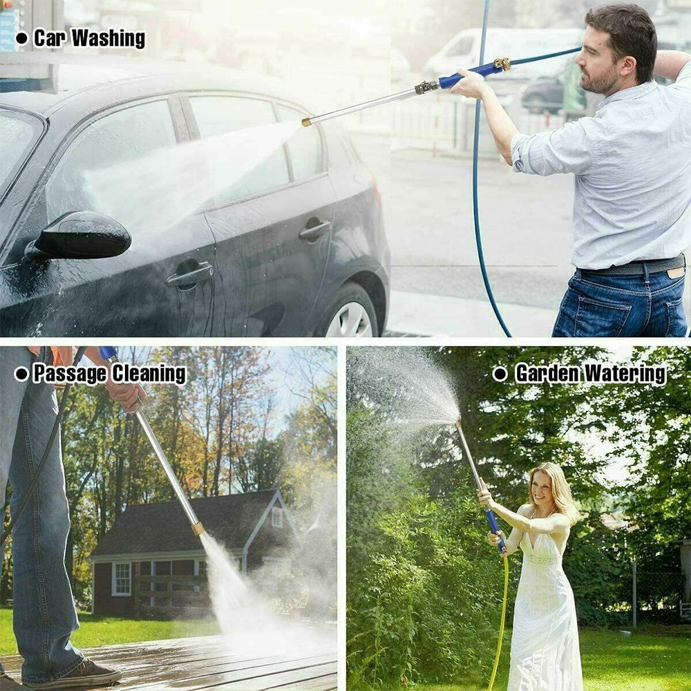High Pressure Water Gun Jet Garden Washer Hose Wand Nozzle Sprayer Watering Spray Sprinkler Cleaning Tool Car Accessories