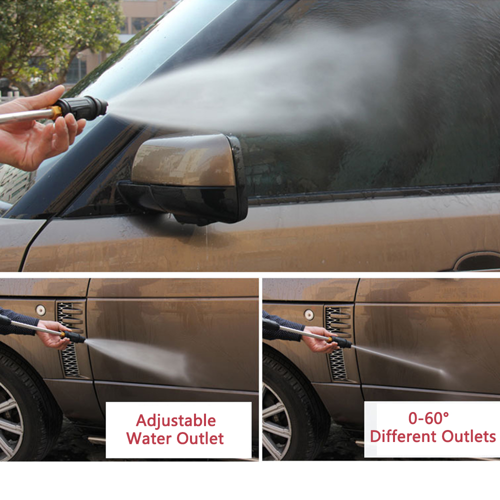 3000PSI High Pressure Power Washer Water Spray Gun For Car Yard Foam Short Wand
