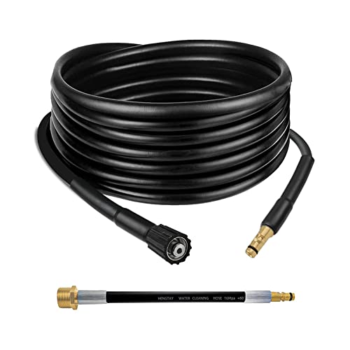 High Pressure Replacement Hose Extension, Dual-Purpose Click Bayonet to M22 Female K2 Domestic Pressure Washer, Screw on The Quick-Connect Adapter Replacement for Karcher K2 K3 K4 K5 K6 K7 (6m/20ft)