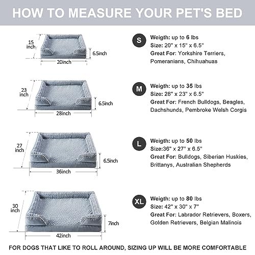 Orthopedic Dog Sofa Bed for Large Dogs