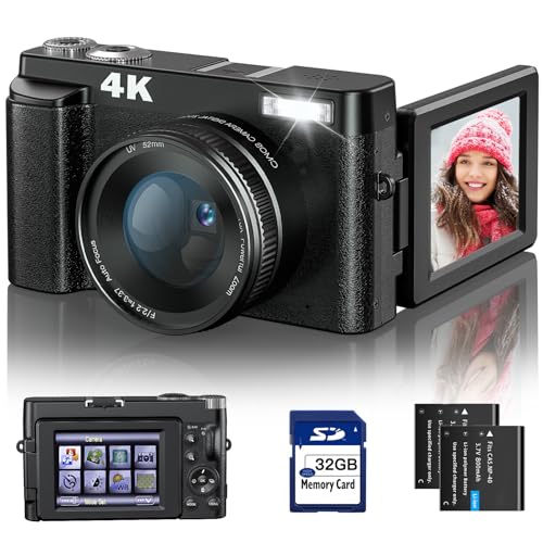 4K Digital Camera with Autofocus and Anti-Shake