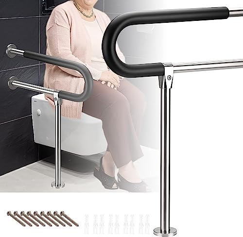 Botabay Handicap Grab Bars Rails 29.5 Inch Toilet Handrails Bathroom Safety Bar Stainless Steel Hand Support Rail for Seniors Elderly Disabled Mounted Bath Grips