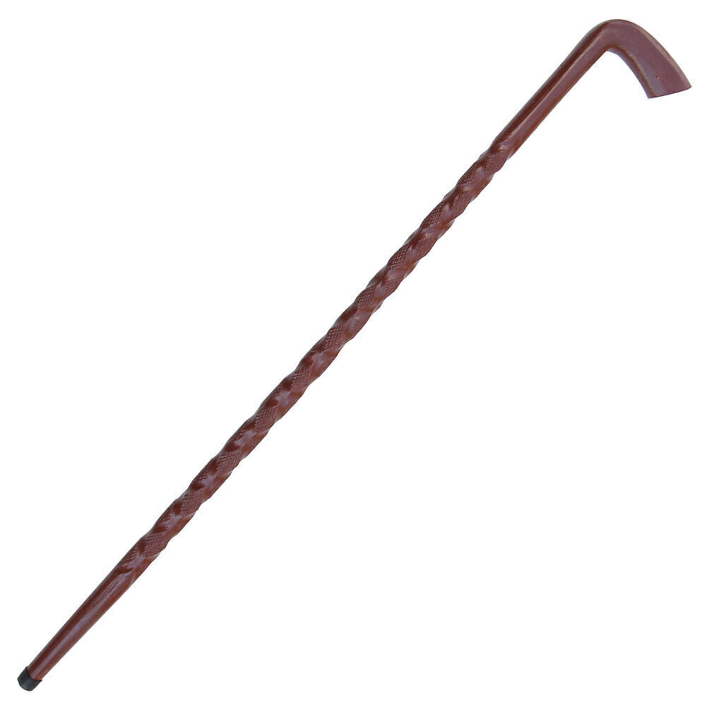 Natural Wood Walking Stick - Handcrafted Wooden Offset Canes and Walking Canes