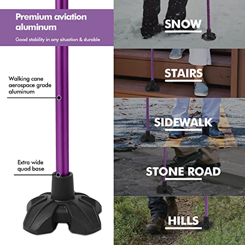 GPTCAMP G1 Walking Cane for Women and Men, Sleek, Foldable, Collapsible, Lightweight and Sturdy Walking Stick with Comfortable T Handles