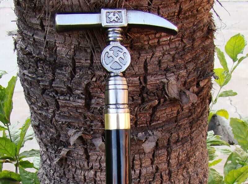 37 INCH LONG GENTLEMEN'S CLASSIC STYLE DESIGN WALKING CANE STICK PEWTER HANDLE