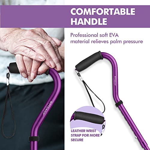 GPTCAMP G1 Walking Cane for Women and Men, Sleek, Foldable, Collapsible, Lightweight and Sturdy Walking Stick with Comfortable T Handles