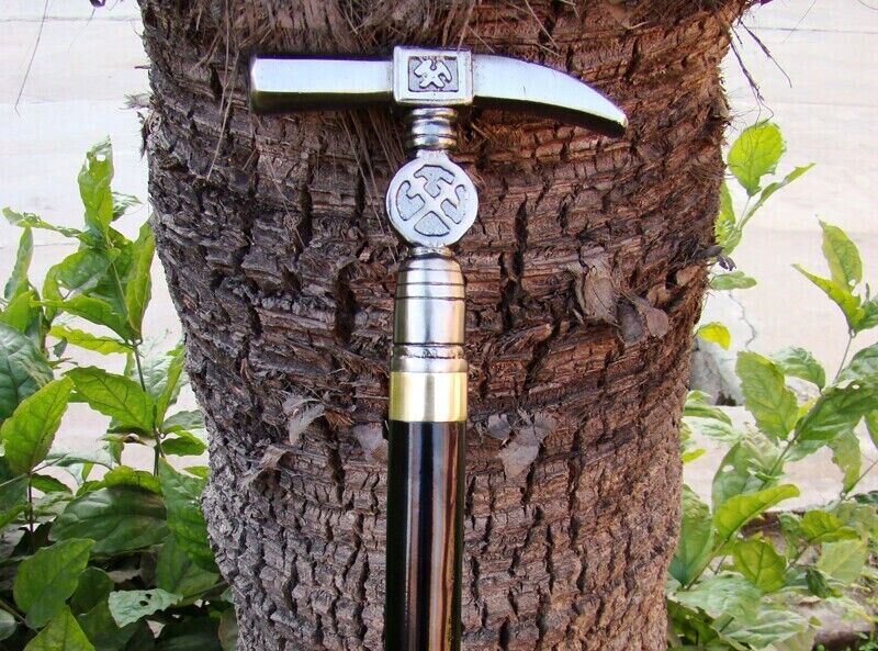 37 INCH LONG GENTLEMEN'S CLASSIC STYLE DESIGN WALKING CANE STICK PEWTER HANDLE