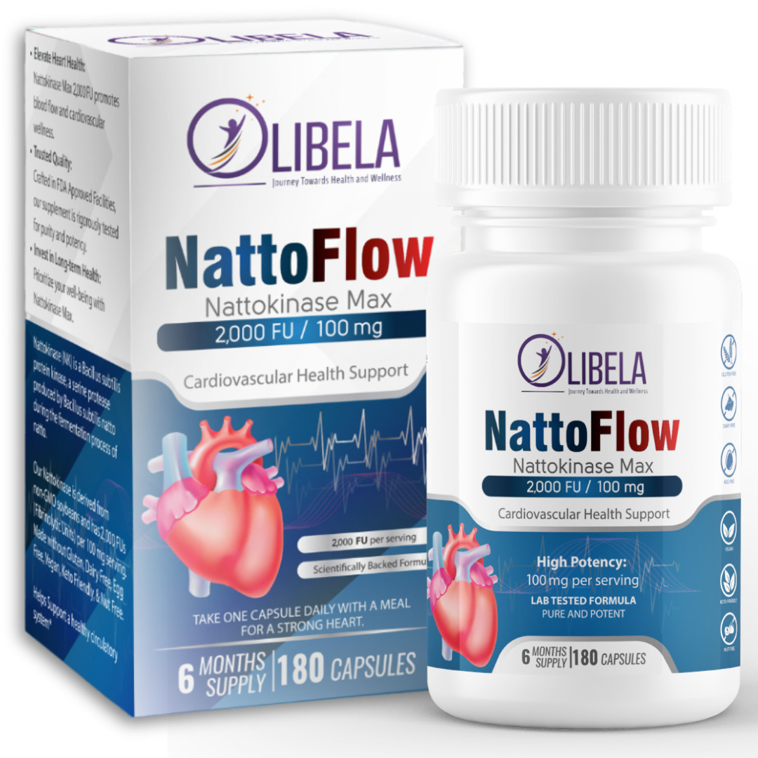 Nattokinase 2,000FU 180 Capsules - Blood Flow, Heart & Cardiovascular Health