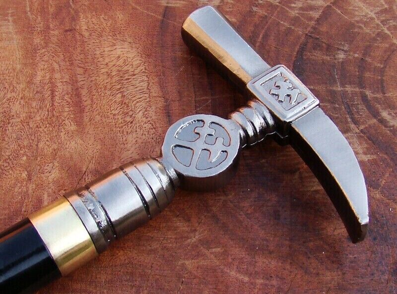 37 INCH LONG GENTLEMEN'S CLASSIC STYLE DESIGN WALKING CANE STICK PEWTER HANDLE