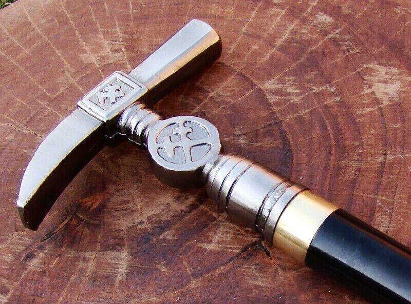 37 INCH LONG GENTLEMEN'S CLASSIC STYLE DESIGN WALKING CANE STICK PEWTER HANDLE