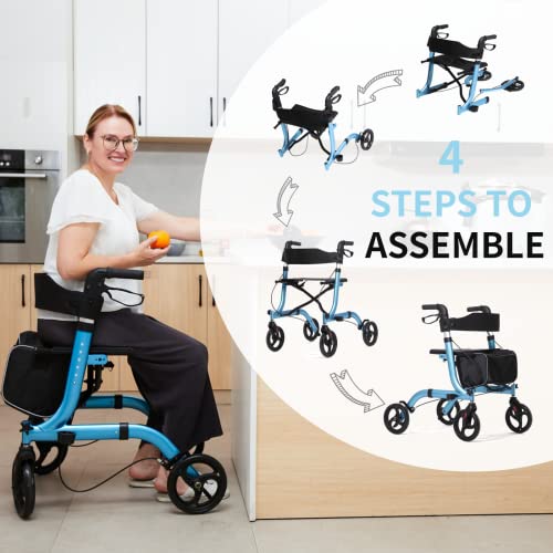 Foldable Rollator for Senior Citizens - SOUHEILO
