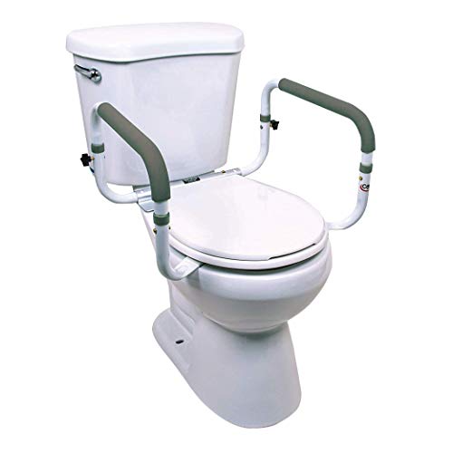 Adjustable Width Toilet Safety Rails for Seniors