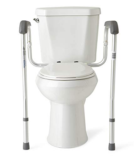 Adjustable Height Toilet Safety Rails for Seniors