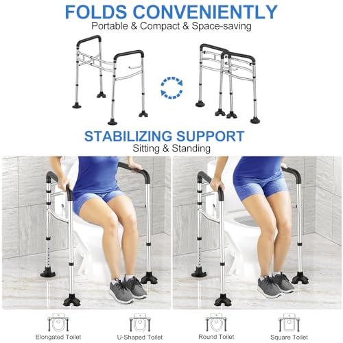 Senior Citizens' Stainless Steel Toilet Safety Rail