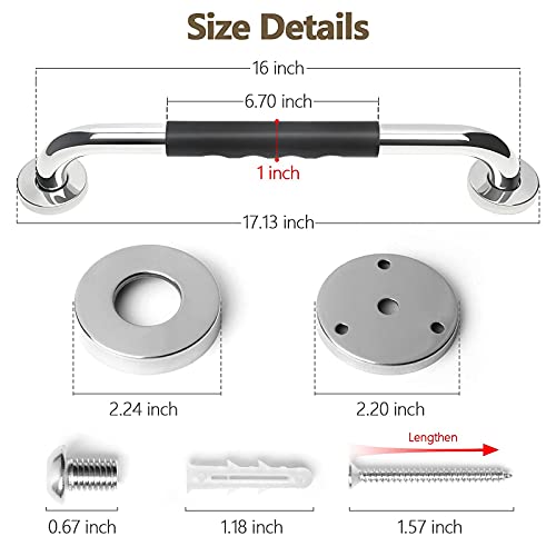 Bathroom Safety Grab Bars for Seniors - 2 Pack