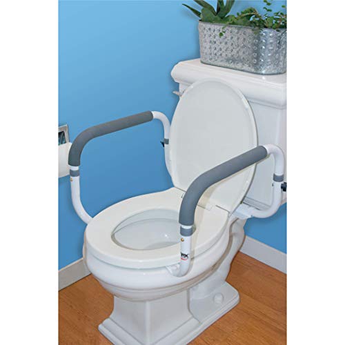 Adjustable Width Toilet Safety Rails for Seniors