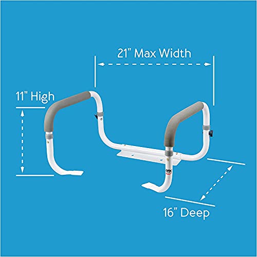 Adjustable Width Toilet Safety Rails for Seniors