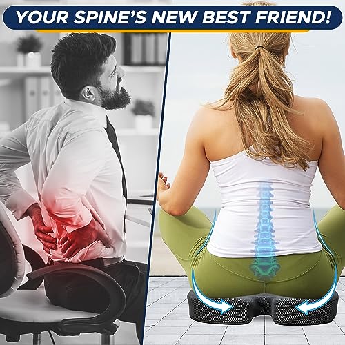 Senior's Pressure Relief Seat Cushion | Sciatica & Back Pain Relief