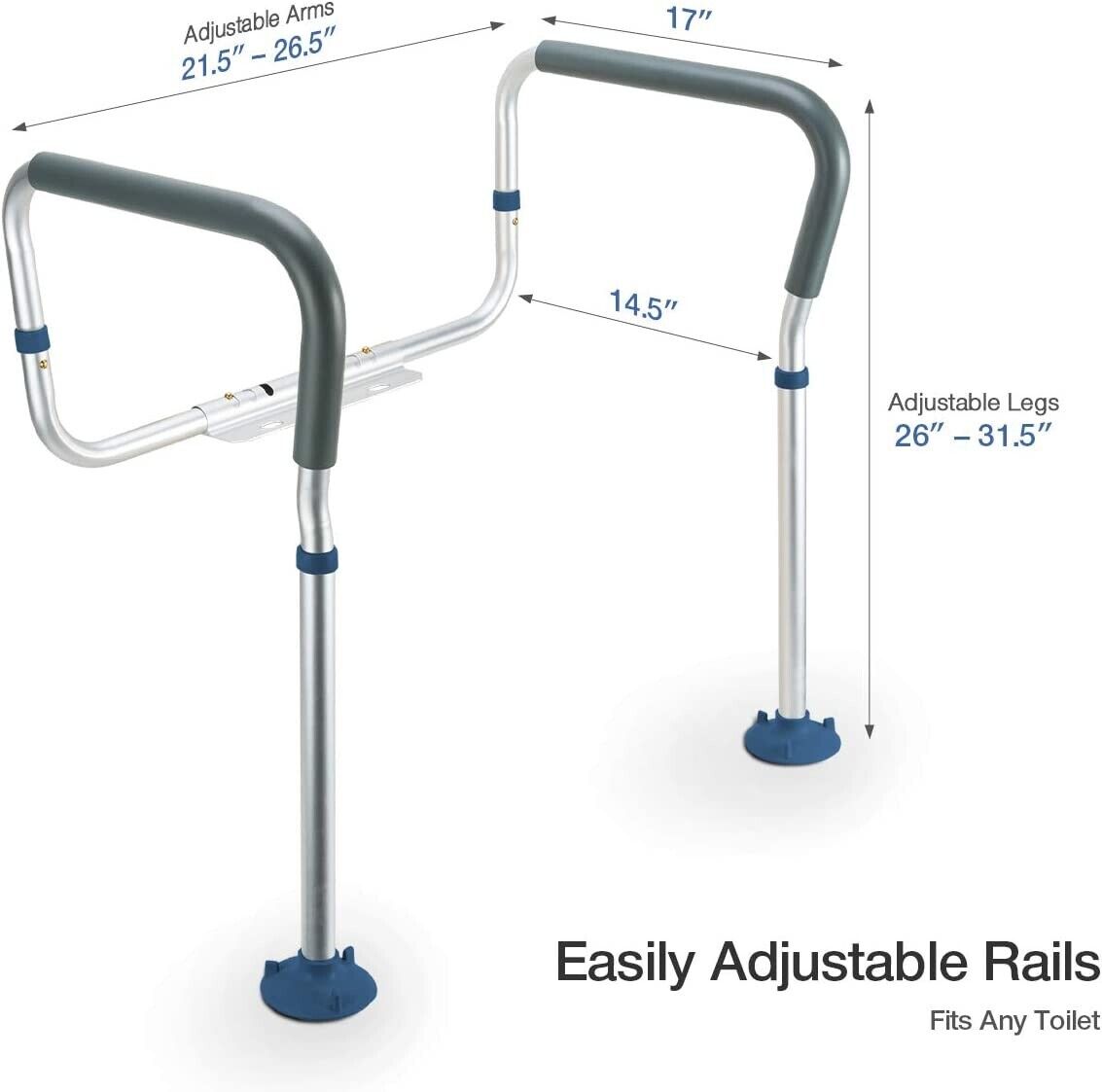 Senior Toilet Safety Rail for Handicap and Disabled