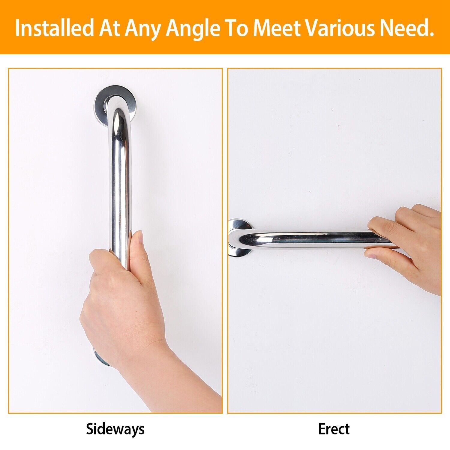12" Shower Grab Bar for Elderly and Pregnant