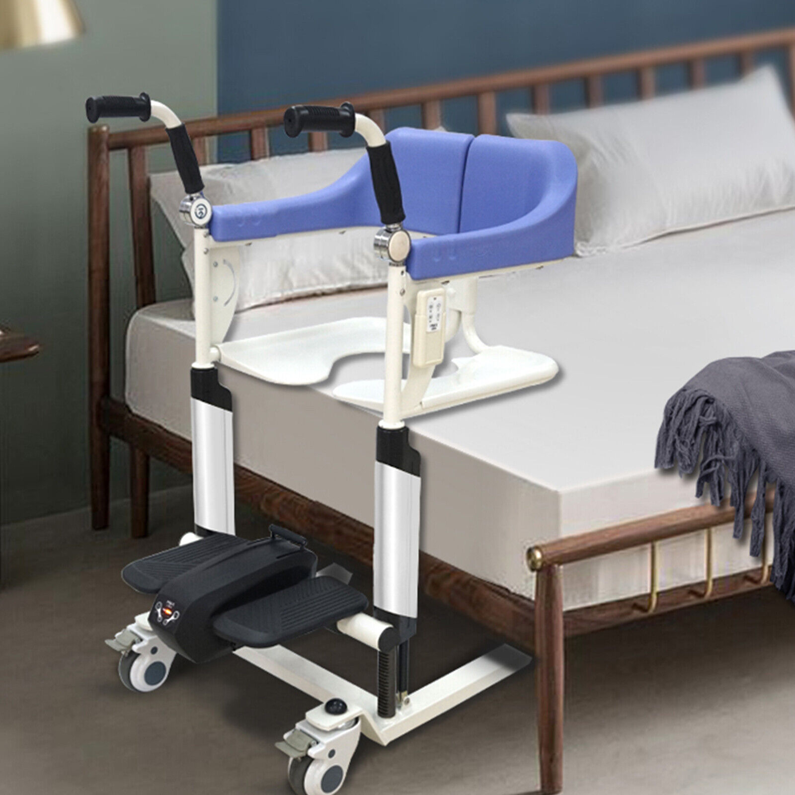 Hydraulic Patient Lift Wheelchair for Senior Citizens