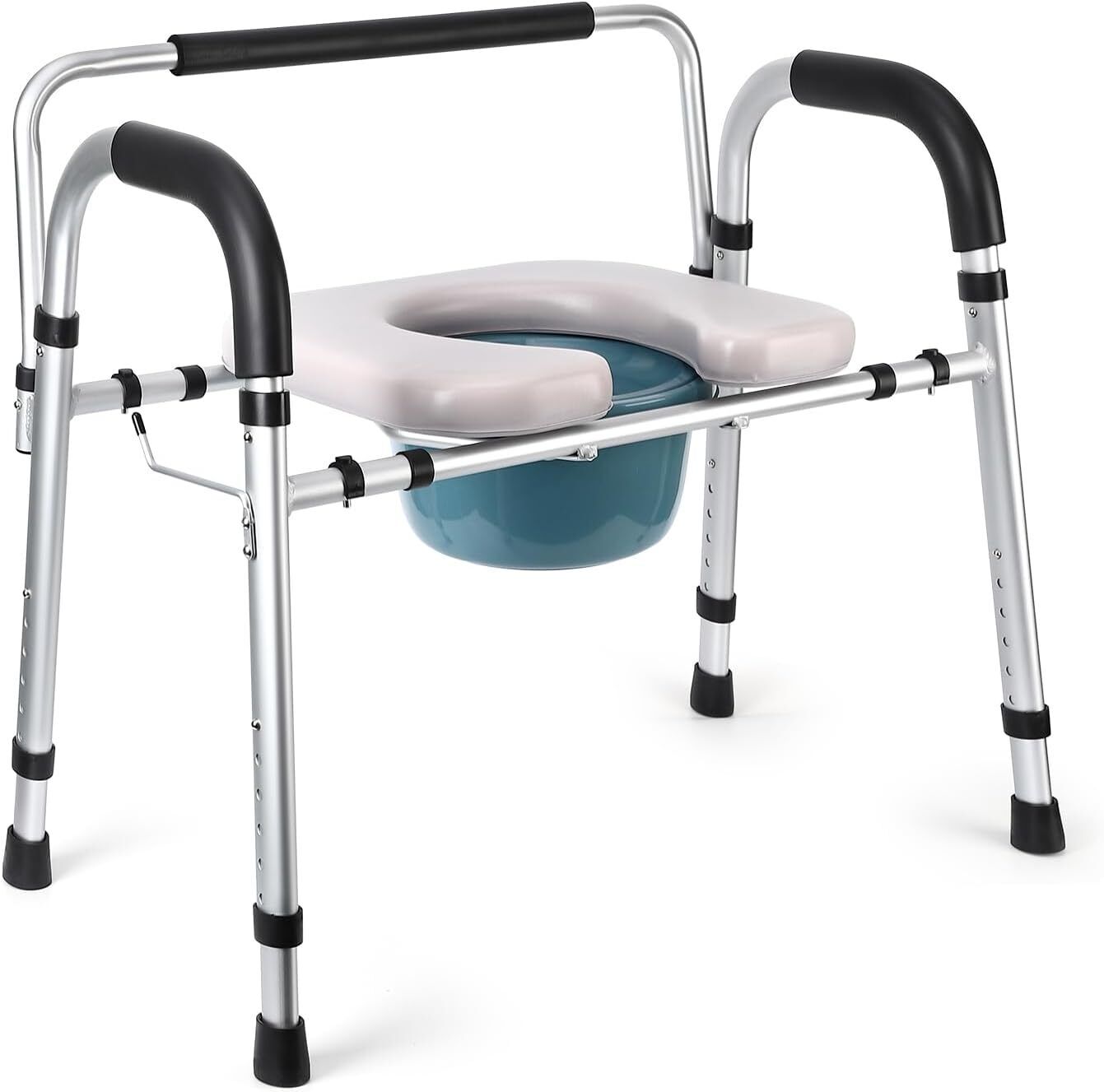 Elderly Handicap Adjustable Toilet Seat Riser with Arms