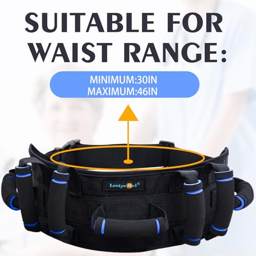 7-Handle Gait Belt for Seniors - Prevent Patient Shifting