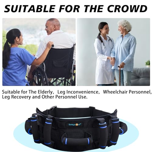 7-Handle Gait Belt for Seniors - Prevent Patient Shifting