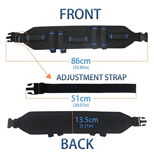 7-Handle Gait Belt for Seniors - Prevent Patient Shifting
